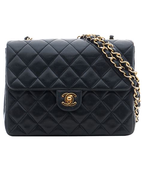 black chanel shoulder purse